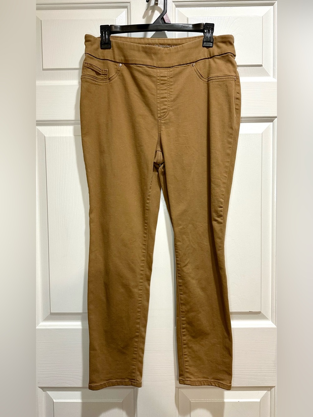 Chico's Pull-On Jegging Ankle Pants - Tan